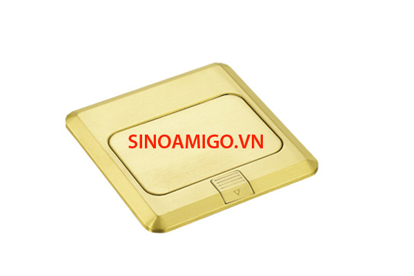 ổ cắm âm sàn sino Amigo SPU-1B bằng đồng