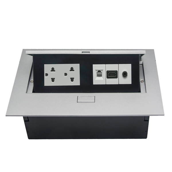 Ổ cắm âm bàn sinoamigo STS-212SE mầu bạc