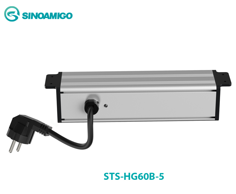 Hộp ổ điện lắp gầm bàn cao cấp sinoamigo STS-HG60B-5