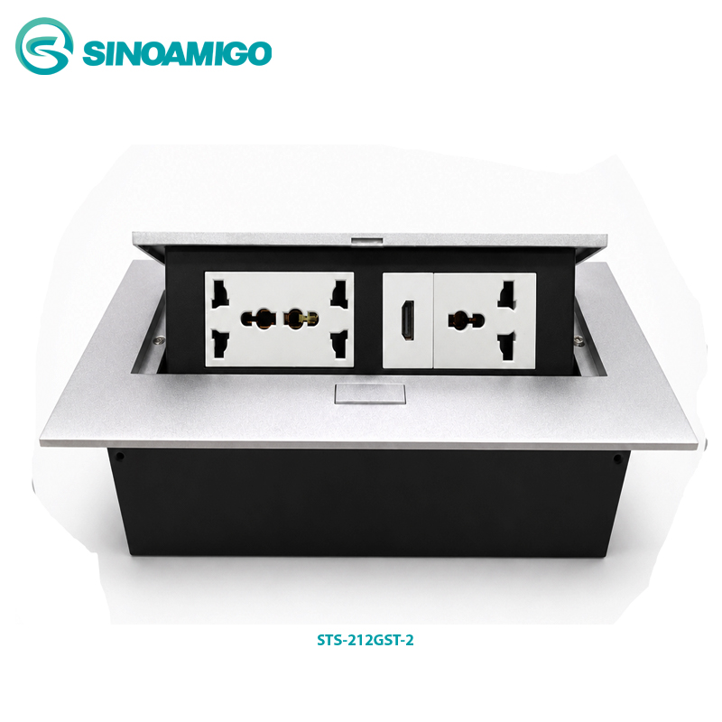 Hộp ổ điện &acirc;m b&agrave;n cao cấp sinoamigo STS-212GST-2 ch&iacute;nh h&atilde;ng