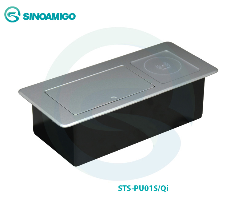 Hộp ổ điện âm bàn cao cấp sinoamigo STS-PU01S/Qi