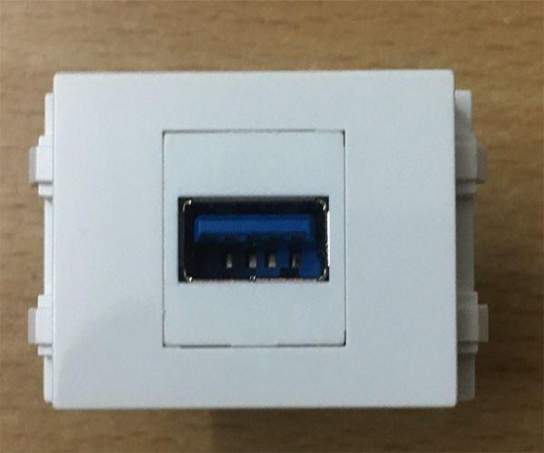 ổ Cắm USB 3.0 dữ liệu âm tường sinoamigo mã USB-08D chinh hãng