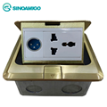 Hộp ổ cắm âm sàn câo cấp sinoamigo SPU-1B bằng đồng