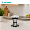 Hộp ổ cắm điện âm bàn đảo sinoamigo STP-1SW-2 màu vàng
