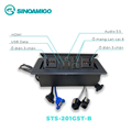 Hộp ổ điện âm bàn đa năng Sinoamigo STS-201GST-B màu đen cao cấp