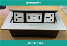 Hộp ổ điện âm bàn sinoamigo STS-212GST-1 cao cấp chính hãng với 5 thiết bị