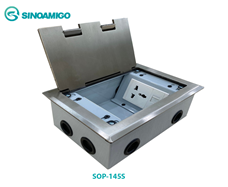 Hôp ổ điện âm sàn cao cấp sinoamigo SOP-145S mầu bạc chính hãng