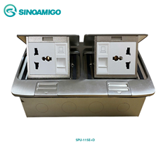 Ổ Cắm Điện Âm Sàn Sinoamigo SPU-11SE+D  Giải Pháp Cấp Nguồn Và Kết Nối Mạng Chuyên Nghiệp Ổ cắm điện âm sàn Sinoamigo SPU-11SE+B là dòng ổ cắm âm sàn